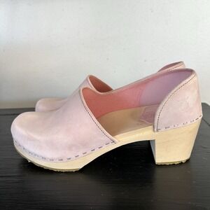 Sandgrens Brett Closed Back Clogs 40 EU 9-9.5 US Sand Leather Slip On Comfort